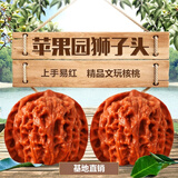 沐玛手玩核桃文玩麻核头闷尖白狮子头四座楼磨盘生日礼物男男 43-44MM平果园狮子头+工具