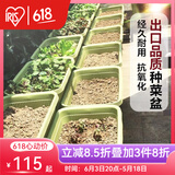 爱丽思（IRIS）种菜盆蔬菜种植箱塑料花盆特大号阳台种菜神器户外花箱种花菜盆 【2个】大(70cm长)绿色 送隔网