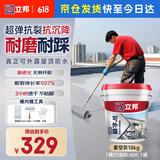 立邦屋顶补漏防水涂料楼顶房顶外墙防水 耐高温防晒耐磨 18kg约刷36㎡