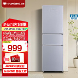 上菱193升三门冰箱 风冷无霜 节能低噪 净味养鲜 三门三温区 大容量多门小型家用电冰箱 BMY193WL（铂银）