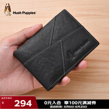 暇步士（Hush Puppies）卡包简约商务证件夹便携多卡位卡夹证件夹生日礼物 黑色