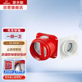 潜水艇（Submarine）GN160止逆阀 厨房油烟机镀锌碳钢加厚防火升级款烟道止回阀套餐【1厨1卫】