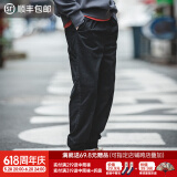马登工装 美式复古Easypants束脚裤抽绳哈伦休闲裤灯笼裤长裤子男 黑色 L