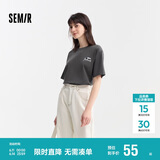 森马[凉感T]观园吉联名短袖T恤女抗菌宽松熊猫夏装潮109324100013