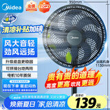 美的（Midea）【超级单品】七叶轻音立式电风扇家用柔风落地扇台式桌面小型风扇大风量节能摇头宿舍电扇 SAF30AB