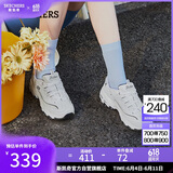 斯凯奇（Skechers）小白熊女鞋夏季厚底百搭老爹鞋透气熊猫鞋休闲运动鞋99999863