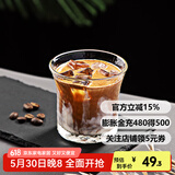 Hero 日式锤纹杯透明玻璃咖啡杯耐高温茶杯防滑水杯手冲咖啡杯 锤纹玻璃杯200ml