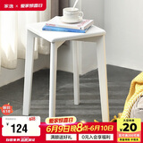 家逸实木凳子家用小板凳时尚创意方凳餐凳简约梳妆凳欧式化妆凳