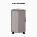 梦旅者（Dream traveller）大容量行李箱万向轮多功能拉杆箱侧开盖旅行箱男女 26英寸暖灰色