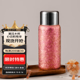 eno纯钛保温杯大容量高档焖茶杯便携商务户外保冷杯冰晶粉450ML