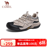 骆驼（CAMEL）男士户外登山复古皮面休闲低帮徒步鞋 G14A342696 埃尔沙 39