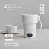 olayks立时 便携式烧水壶 折叠烧水壶 旅行电热水壶 迷你热水壶纯钛恒温水壶保温电水壶0.6L OLK-K02A