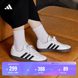 adidas「T头鞋」VL COURT复古休闲板板鞋德训鞋男女阿迪达斯轻运动   白色/黑色/灰色   40.5