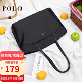 POLO单肩包女大容量14/15.6英寸笔记本电脑包斜挎托特包送女友