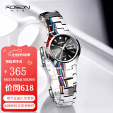 劳士顿（ROSDN） 手表女简约防水石英表女表双日历女士手表七夕新年礼物送女友 本色3672款 25mm