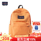 JANSPORT杰斯伯书包轻便双肩包男女旅行包简约背包电脑包学生校园 4QUTGM5奶昔橘-侧边袋