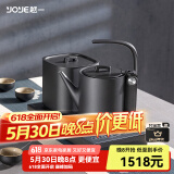 越一智能烧水壶 全自动电水壶 家用恒温热水壶 烧水一体 电热水壶 316材质水壶煮水壶 泡茶专用茶炉A21 0.9L 太空灰D21底部上水（桶装水配置）