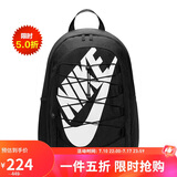 耐克（NIKE）男女双肩包背包 大容量旅行包电脑书包休闲包DV1296-010 黑白
