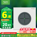 施耐德电气穿线面板 空白面板带出线孔 86型暗装引线面板 境尚系列 纯境白