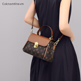CoknamKtevm包包女款2026年新款女士手提斜挎包轻奢大牌奢侈品女神节生日礼物 咖色-七夕情人节送老婆女友高档礼盒包装