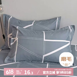 艾薇 枕头套磨毛枕套一对儿童枕套卡通学生单人枕套 格调时代 48*74cm
