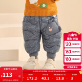 巴拉巴拉婴儿羽绒裤男童长裤女童裤子保暖裤高腰护肚保暖208424108206