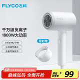 飞科 FLYCO 电吹风机宿舍用 柔风负离子恒温护发 家用冷热大风量快速干发吹风筒FH6290 1800W