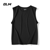 GLM男士冰丝背心夏季速干网眼透气上衣无袖宽松大码运动凉感坎肩男装