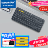 罗技（Logitech）时尚系列 K380 键盘 蓝牙办公键盘 无线键盘 女友 便携超薄键盘 笔记本键盘 黑灰色