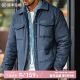 马登工装 美式休闲双面桃皮绒棉衣亲肤保暖棉服加厚棉袄短外套男秋冬 藏蓝色 XL