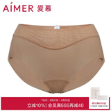 爱慕（Aimer）内裤女士中腰三角内裤女经典KiKi裤轻薄光面内衣马卡龙多色内裤 深肤色 1条 M (165)