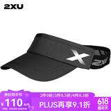 2XU 运动空顶帽 无顶男女时尚百搭鸭舌帽夏天户外跑步遮阳防晒网球帽 黑色