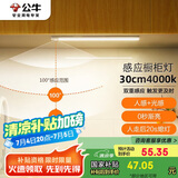 公牛（BULL）感应橱柜灯衣柜灯LED人感光感磁吸 卧室床沿玄关小夜灯30CM4000K