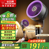 钻石牌（DIAMOND）电风扇空气循环扇落地扇家用风扇涡轮换气扇循环对流风扇落地大风量立式节能轻音电扇 【1级能效/直流变频】FX-EC8X6DQRV