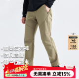 拓路者（Pioneer Camp）藏狼户外登山裤男防风加绒保暖直筒软壳休闲裤男士长裤子冬季中年 卡其 L