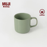 无印良品（MUJI）炻瓷 马克杯 家用水杯 陶瓷杯 咖啡杯 办公室 薄荷绿  270ml