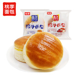 桃李酵母面包牛奶蛋羹味/红豆馅 混合味早餐蛋糕点心休闲零食整箱6袋