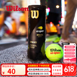 威尔胜（Wilson）美网专业比赛赛事用球上海大师赛全场地练习训练有压网球罐装球 【美网球】WRT106200 有压球