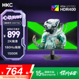 HKC 27英寸2K高清180Hz专业电竞1500R曲面屏HVA快速液晶适用PS5游戏吃鸡网咖电脑显示器 猎鹰SG27QC 