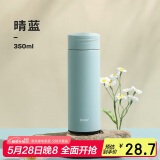 物生物（RELEA）迷你保温杯304不锈钢水杯男女泡茶杯学生儿童便携饮用杯子