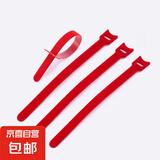 宠物袜子脚套 可爱透气平安防脏静音 鞋子防抓猫狗通用 红色通用绑带（一套四根） L（适合12斤内）