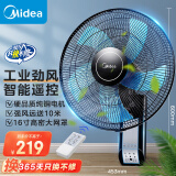 美的（Midea）【五叶飓风】工业遥控壁扇/挂壁式商居两用风扇/120°广角摇头定时电风扇/工厂通风吊扇 FW40-11AR