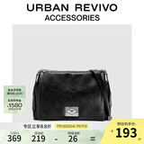 URBAN REVIVO春季款女士高街链条单肩斜挎包UAWB40111 黑色
