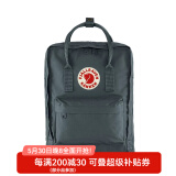 FJALLRAVEN北极狐双肩包kanken男女户外大容量书包电脑包运动旅行背包23510 031石墨黑 16L【可容纳14寸笔记本电脑】