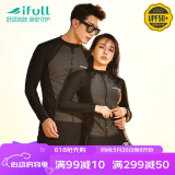 宜肤情侣潜水服女分体长袖防晒水母服浮潜服冲浪服男士套装显瘦游泳衣
