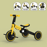 uonibaby儿童平衡车滑步车1-4岁男女孩脚踏车溜娃神器滑行车三轮车手推车 巴洛克 黄色