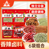川珍烧卤肉香料组合装6袋300g八角花椒桂皮干辣椒茴香叶炖肉调料大料