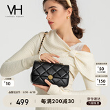 VANESSA HOGAN VH女包玫瑰系列海伦单肩包菱格包牛皮链条斜挎包轻奢腋下包礼物