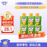 亨氏（Heinz）宝宝婴儿辅食水果苹果香芒香蕉黑加仑各3种口味果汁泥套装 120g*6