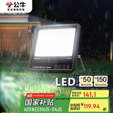 公牛（BULL）LED投光灯庭院灯工地灯园林照明露营灯 IP65防水100W-6500K白光